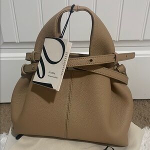 Beige Leather Handbag - POLENE NUMERO NEUF MINI BEIGE - NOT ACCEPTING OFFERS